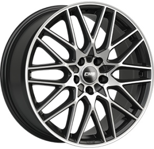CMS C25 7.5X18 5X120 ET45.1 72.5 DIAMOND BLACK GLOSS KBA-51784 M+S