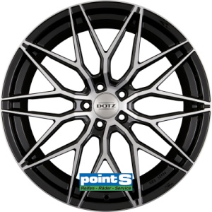 DOTZ SUZUKA BP 8X19 5X112 ET27 66.6 SCHWARZ GLŽNZEND/FRONTPOLIERT. ECE