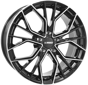 8,0X19 IT WHEELS TIARA 5/112 ET45 CH66,5 - Gloss Black / Polished