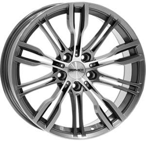 8,0X19 MONACO WHEELS GP8 5/112 ET45 CH66,6 - Anthracite / Polish