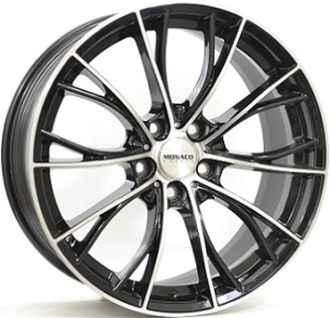 8,5X19 MONACO WHEELS MC16 5/112 ET30 CH66,6 - Gloss Black / Polished