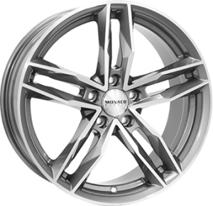 8,5X19 MONACO WHEELS RR8M 5/112 ET45 CH66,5 - Anthracite / Polish