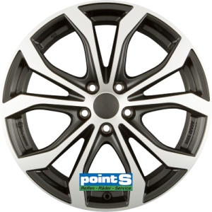 ALUTEC W10X 8.5X19 5X112 ET28 66.5 RACING-BLACK FRONTPOLISHED KBA-50537 M+S
