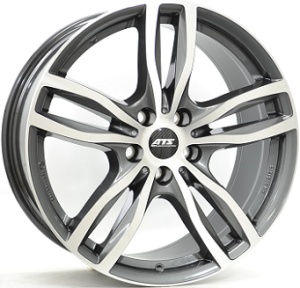 ATS EVOLUTION 9X19 5X114.3 ET40 64.2 DARK-GREY FRONTPOLISHED KBA-51215 M+S