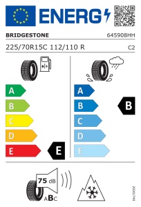 Bridgestone Blizzak W810 225/70 R15C 112/110R 8PR - Img 3