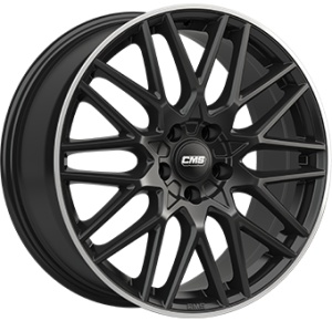 CMS C25 7X17 4X100 ET45 67.2R DIAMOND RIM BLACK GLOSS KBA-51785 M+S
