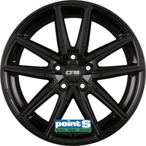 CMS C30 7X17 5X114.3 ET45 67.2R COMPLETE BLACK GLOSS KBA-52810 M+S