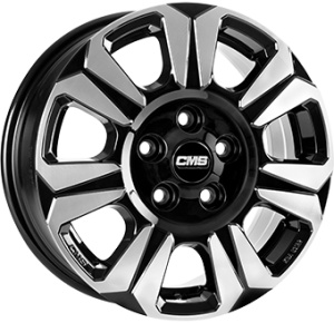 CMS C31 6.5X16 6X120 ET50 74.6 DIAMOND BLACK GLOSS KBA-53122 M+S