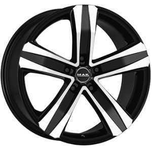 6,5X16 MAK STONE 5 5/118 ET65 CH71,1 - Gloss Black / Polished