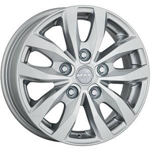 7,0X17 MAK LOAD 5 5/120 ET55 CH65,1 - Silver