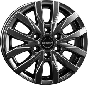 BORBET CW6 6.5X16 6X130 ET54 84.1 MISTRAL ANTHRACITE GLOSSY KBA-52752 M+S 497484