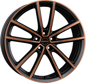 BORBET W 8X18 5X112 ET48 66.6 BLACK COPPER POLISHED MATT KBA-52922 M+S 498142