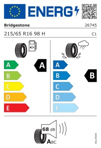 BRIDGESTONE TURANZA 6 Enliten 215/65 R16 - Img 3