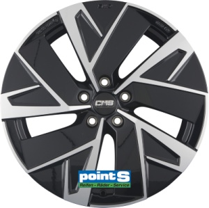CMS C32-AERO 7.5X18 5X112 ET50 57.1 DIAMOND BLACK GLOSS KBA-54206 M+S