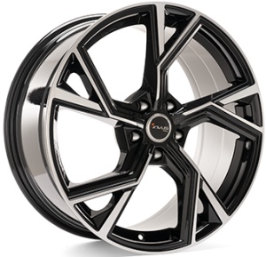 8,5X19 AVUS AF20 5/112 ET48 CH57,1 - Gloss Black / Polished