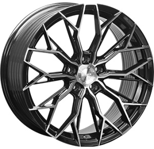 8,5X19 MONACO WHEELS FF3 5/112 ET45 CH66,5 - Gloss Black / Polished