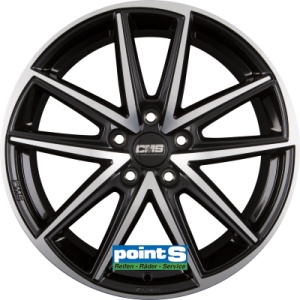 CMS C30 7X17 5X112 ET45 57.1 DIAMOND BLACK GLOSS KBA-52810 M+S