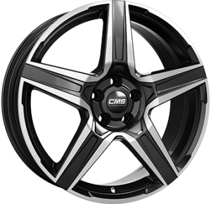 CMS C34 7X17 5X112 ET51 66.5 DIAMOND BLACK GLOSS KBA-54987 M+S