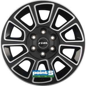 RIAL TRANSPORTER 2 7.5X18 6X130 ET47 84.1 DIAMOND-BLACK FRONTPOLISHED KBA-54373 M+S