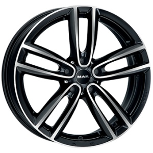 7,0X16 MAK OXFORD 5/112 ET52 CH66,6 - Gloss Black / Polished