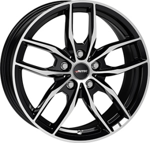 7,0X17 AUTEC BAVARIS 5/112 ET47 CH66,6 - Gloss Black / Polished