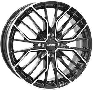 7,0X17 IT WHEELS TIARA 4 4/108 ET31 CH65,1 - Gloss Black / Polished