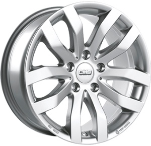 CMS C22 7.5X18 5X114.3 ET35 60.1 RACING SILVER KBA-51720 M+S