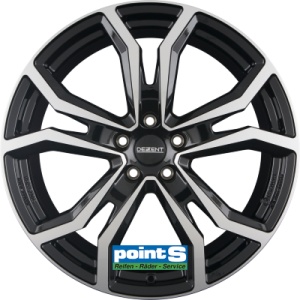 DEZENT TV BP 8.5X20 5X112 ET34.5 66.6 SCHWARZ GLŽNZEND/FRONTPOLIERT. ECE