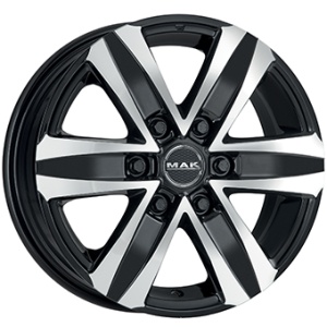 Mak Stone 6 Black Mirror CB84.1 6/130 17x7.5 ET60