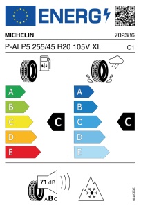 MICHELIN PILOT ALPIN 5 SUV XL 255/45 R20 - Img 3