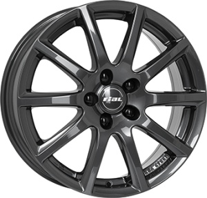 RIAL MILANO 6.5X16 5X108 ET45 70.1 TITANIUM KBA-47437 M+S