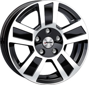 6,0X14 AUTEC TIGRIS 5/112 ET30 CH66,6 - Gloss Black / Polished