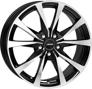 7,0X17 AUTEC BRIXEN 5/112 ET40 CH57,1 - Gloss Black / Polished