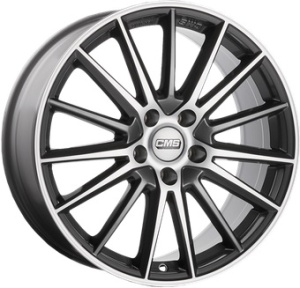 8,0X18 CMS C23 5/112 ET43 CH66,6 - Gloss Black / Polished