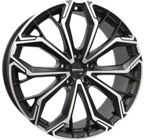 8,0X19 MONACO WHEELS GPC17 5/108 ET45 67,1 - Dull Black / Polished