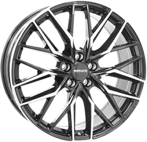 9,5X21 MONACO WHEELS GPX 5/112 ET48 CH66,6 - Gloss Black / Polished