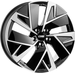 CMS C32-AERO 7.5X18 5X114.3 ET45 67.2R DIAMOND BLACK GLOSS KBA-54206 M+S