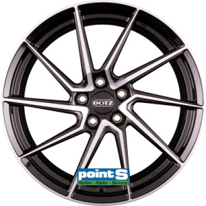 DOTZ SPA BP 7.5X17 5X112 ET48 70.1 SCHWARZ GLŽNZEND/FRONTPOLIERT