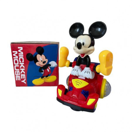 Jucarie Interactiva cu proiectie de Lumini, Mickey Mouse pe masina