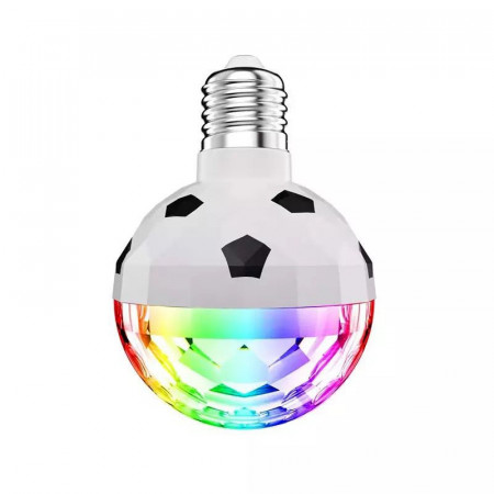 Proiector Bila Disco cu Lumini LED, Tip Bec cu Soclu E27