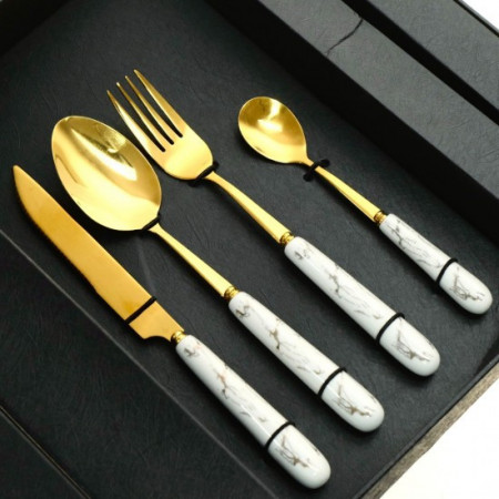 Set tacamuri colectia Marble, 24 piese