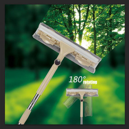 Spalator geamuri cu racleta si coada telescopica, rotatie180 grade