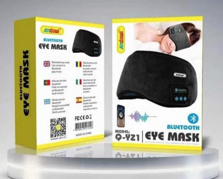 Masca pentru somn cu casti audio si microfon incorporate, Wireless, Conexiune Bluetooth, Wi-Fi