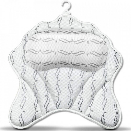 Perna ergonomica pentru cada 3D Mesh, cu prindere in 6 ventuze, 45X45X7cm