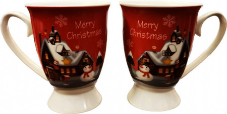 Set 2 cani ceramica cu picior