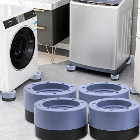 Set 4 picioruse anti-zgomot si anti-derapante pentru masina de spalal/mobilier