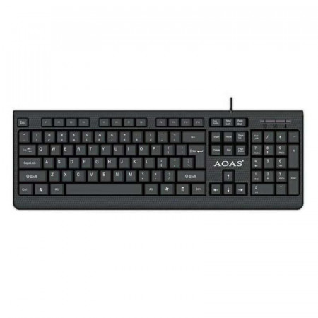 Tastatura cu fir, neagra, AOAS M-200