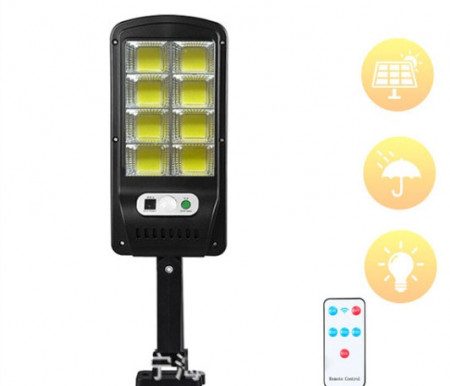 Lampa solara 160 LED cu senzor de miscare, telecomanda