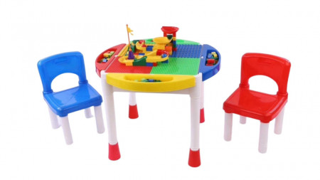 Masa tip lego cu 1 scaun inclus Lele Brother, LEGO (piese mici)