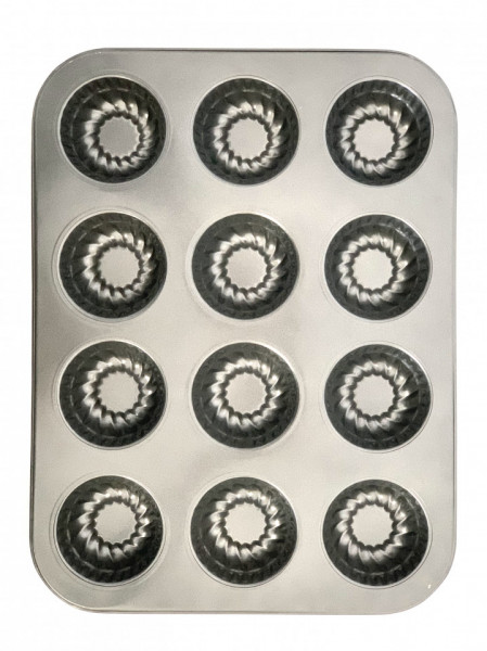 Tava pentru copt, briose, 12 forme